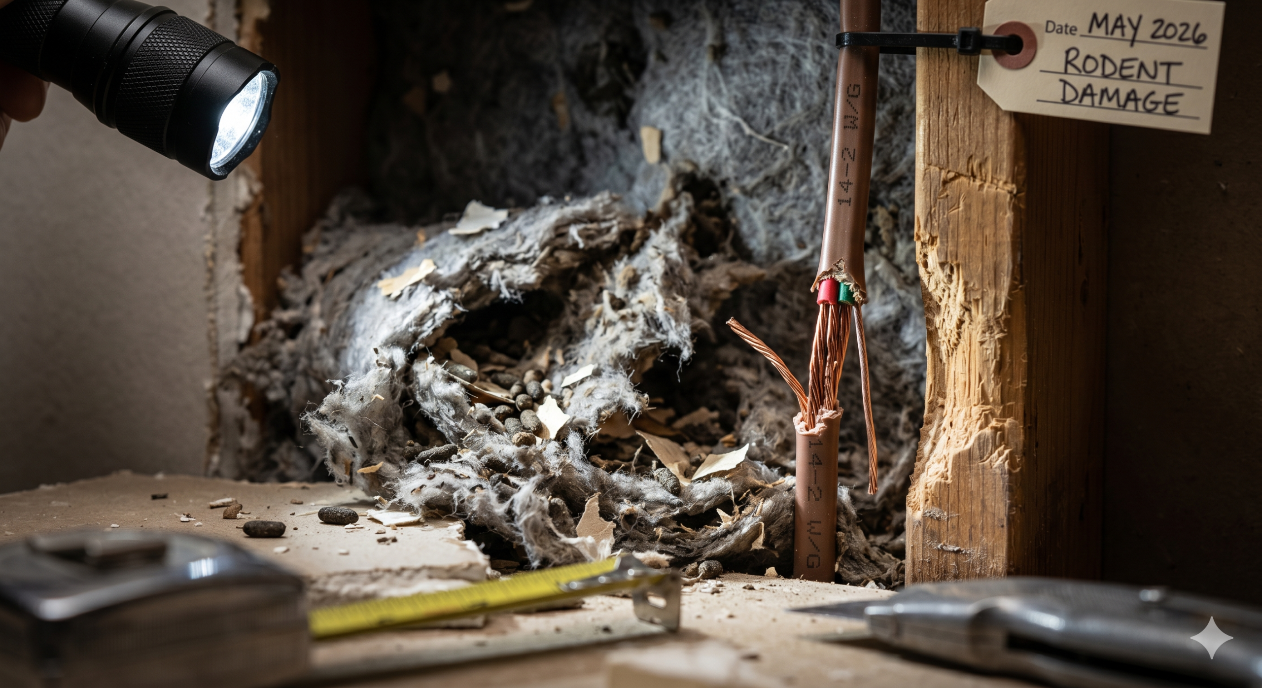 rodent activity - pest inspection